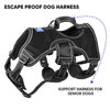 Whoof Whoof Full Body Three Layer Belt Harness fpr Dogs (Black)