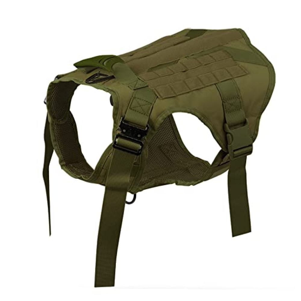 Whoof Whoof Tactical Harness for Dogs (Green)
