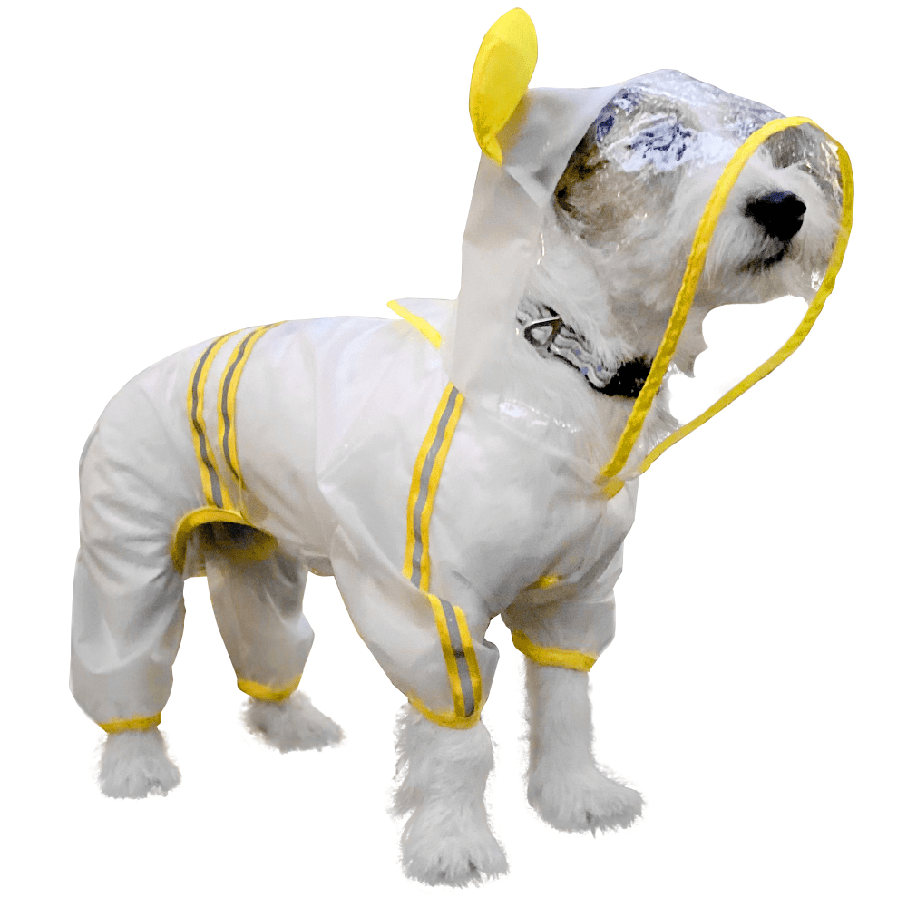 Barkbutler x Fofos Four Leg Yellow Raincoat for Dogs (Button Up Style) Dogs-Clothing & Accessories Barkbutler XXXL