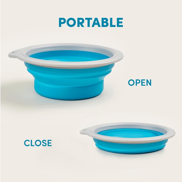 Barkbutler x Fofos Collapsible Bowl for Dogs (Blue)