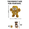 Goofy Tails Latex Monster Interactive Chew Toy for Dogs (Yellow)