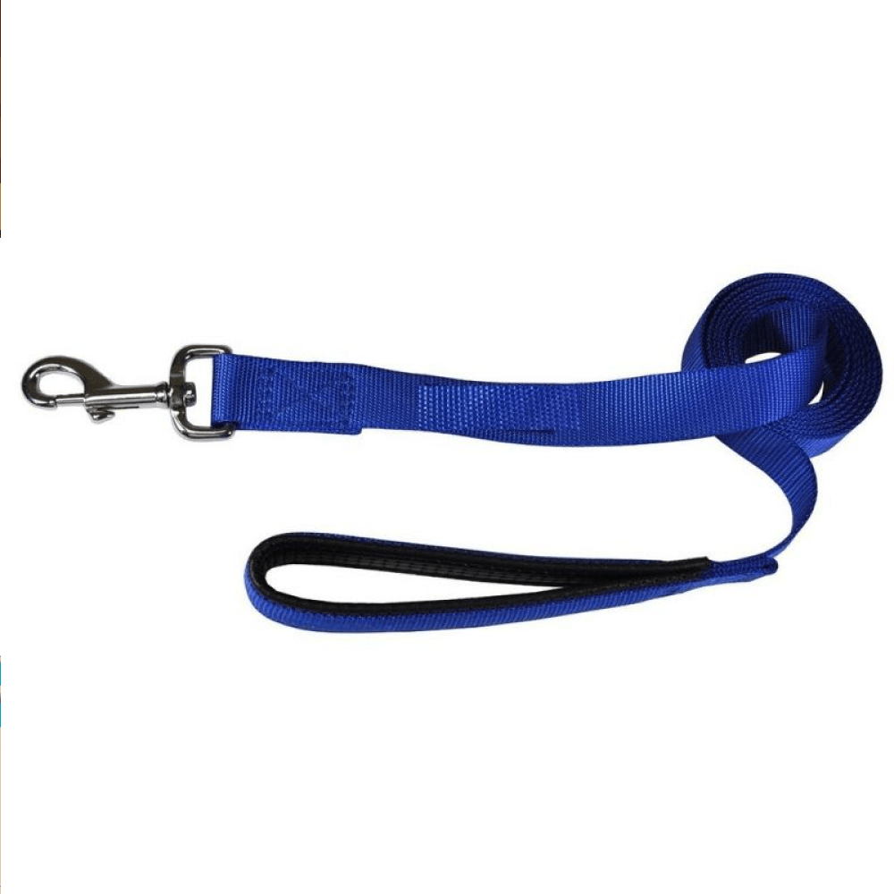 Glenand Petz Pure Nylon Padded Leash for Dogs (Dark Blue)