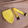 Pet Feast Checkered Collar And Bandana Sets for Dogs (Yellow) Dogs-Collar, Leashes, harnesses Pet Feast