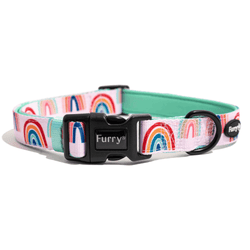 Furry & Co Raining Rainbow Comfort Collar for Dogs