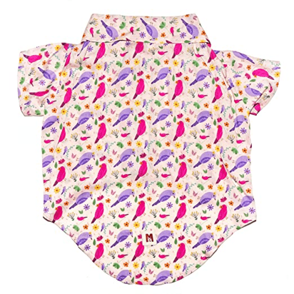 Mutt of Course Chirpy Chirps Velcro Shirt For Dogs