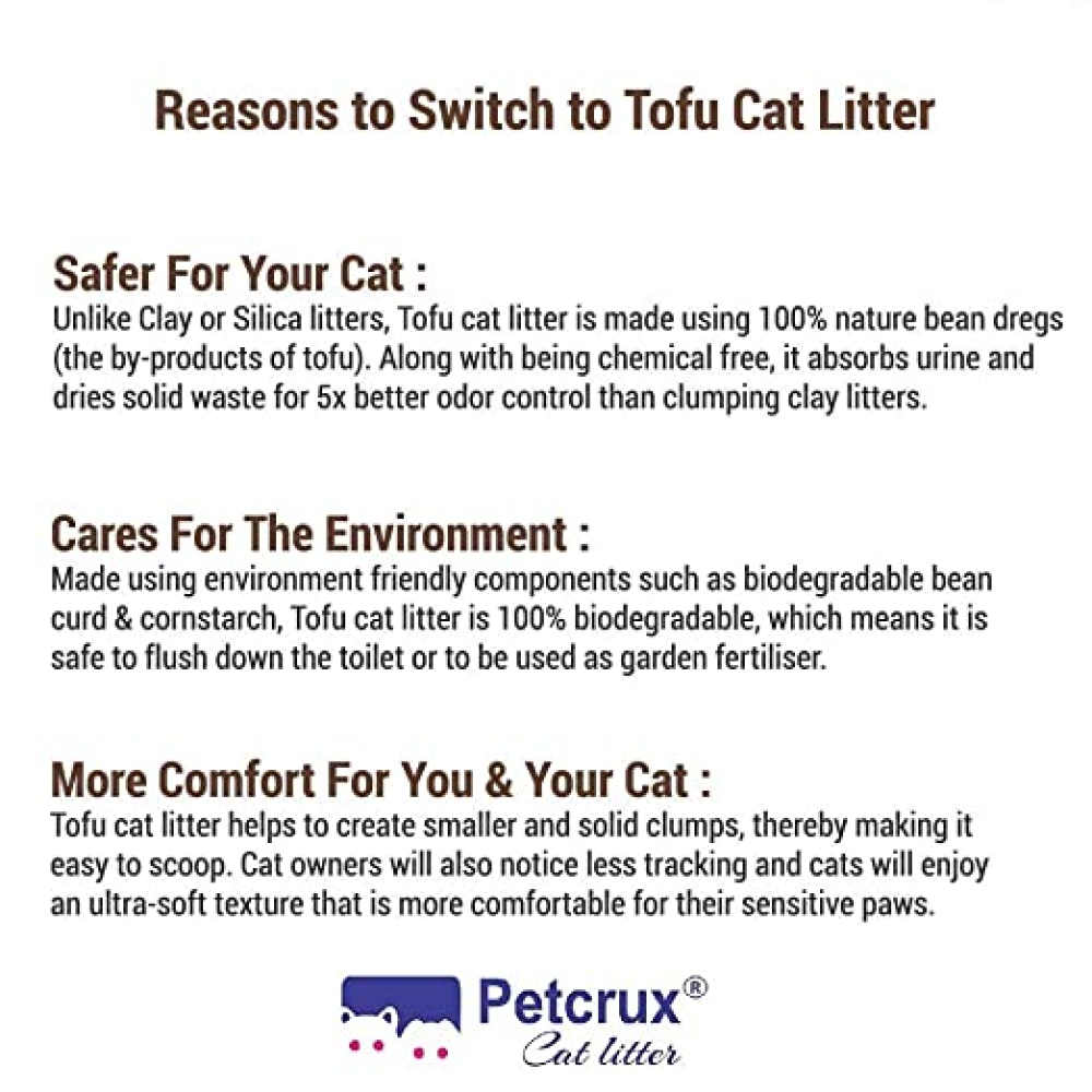 Petcrux Exclusive Organic Tofu Cat Litter (Lavender)