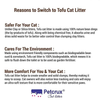 Petcrux Exclusive Organic Tofu Lavender Scented Cat Litter Cats-Litter Petcrux
