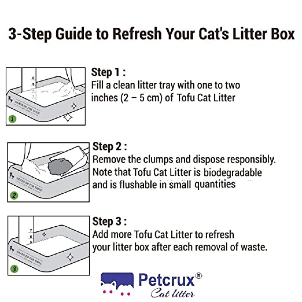 Petcrux Exclusive Organic Tofu Cat Litter (Lavender)