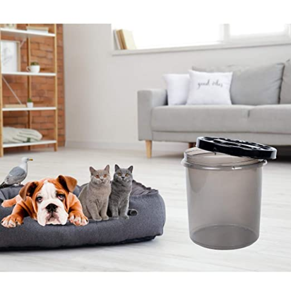 Petcrux Exclusive Black Litter Container for Cats