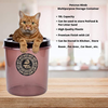 Petcrux Exclusive Brown Cat Litter Container