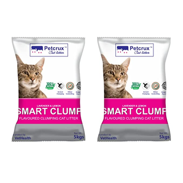 Petcrux Lavender & Lemon Scented Smart Clumping Cat Litter