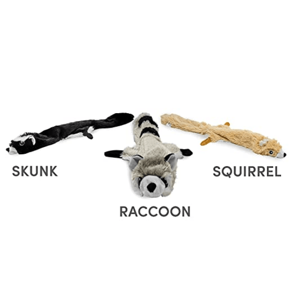 Barkbutler x Fofos Skinneez Raccoon Toy for Dogs