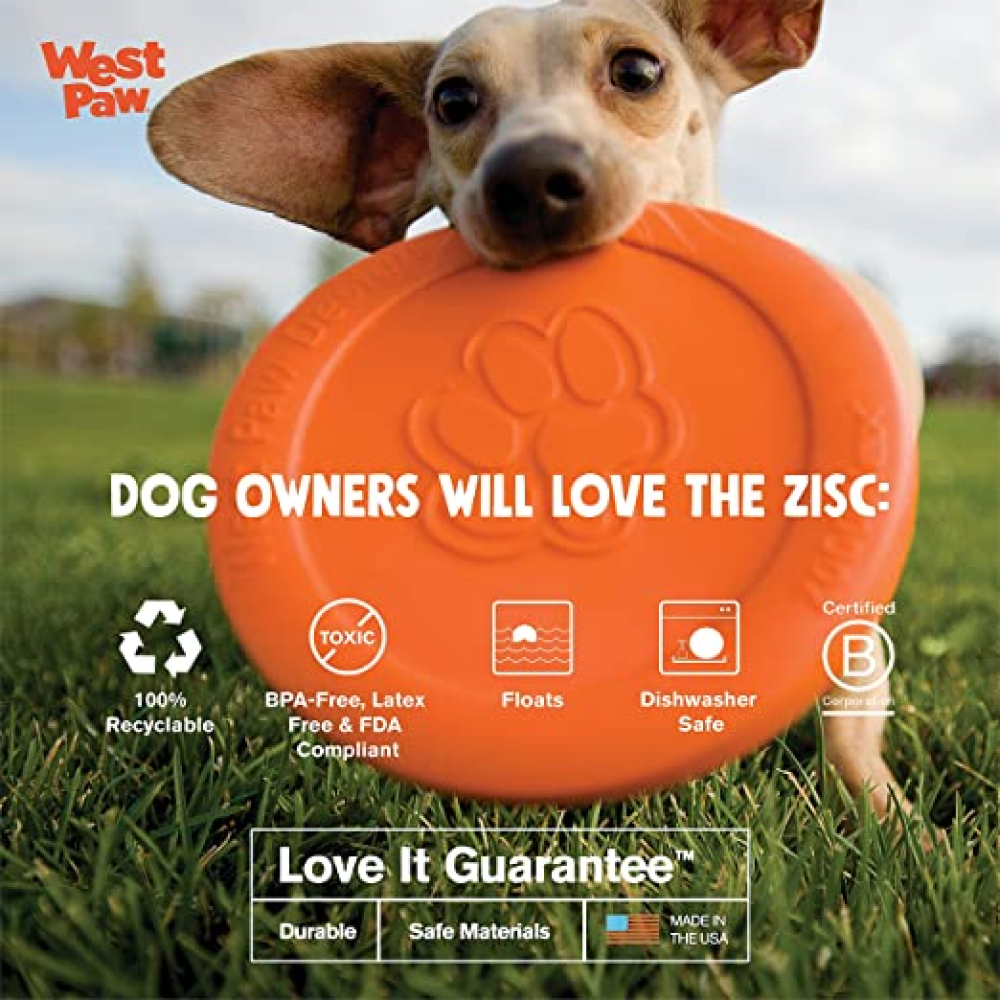 West Paw Design Tangerine Zisc