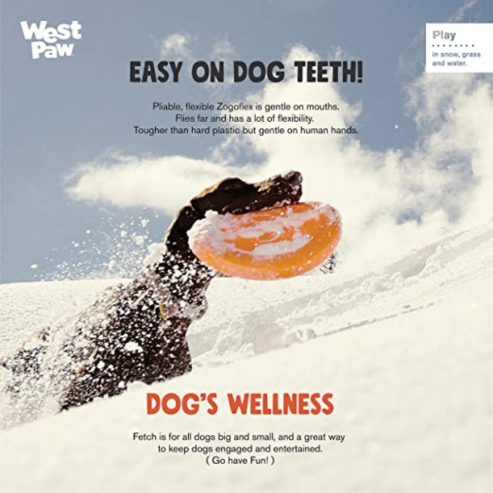 West Paw Design Tangerine Zisc