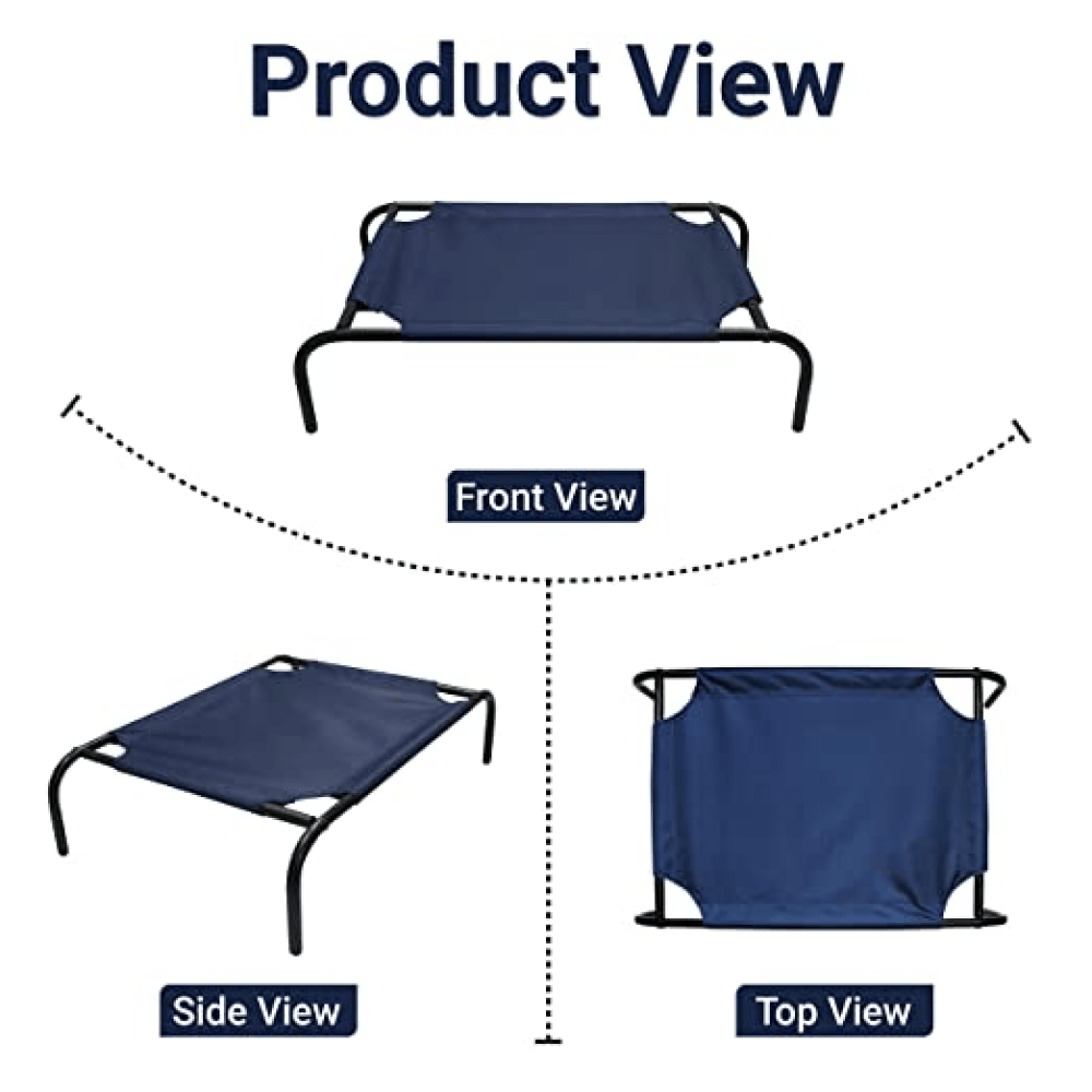 Hiputee Blue Lining Elevated Pet Bed