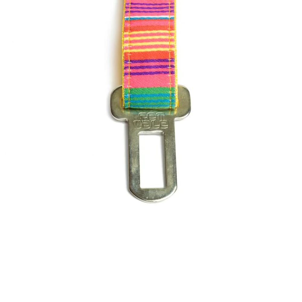 PetWale Car Seat Belt for Dogs and Cats (Colourful Stripes)