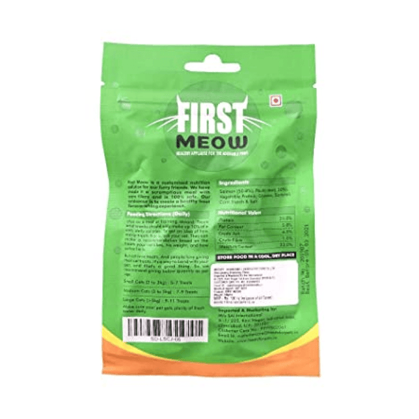 First Meow Salmon Dice, Chicken Sandwich and Soft Chicken Strip Cat Treat Combo
