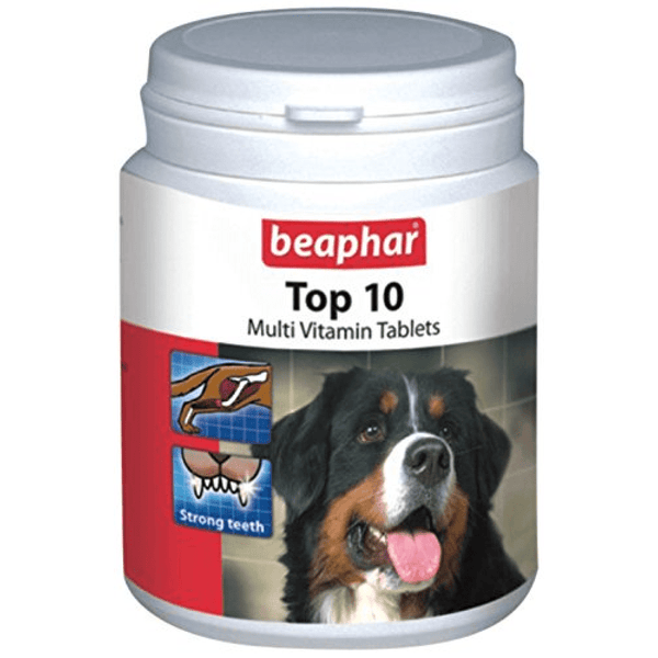 Healing Leaf Hemp Peanut Butter and Beaphar Top 10 Multi Vitamin Supplement for Dogs and Cats Combo