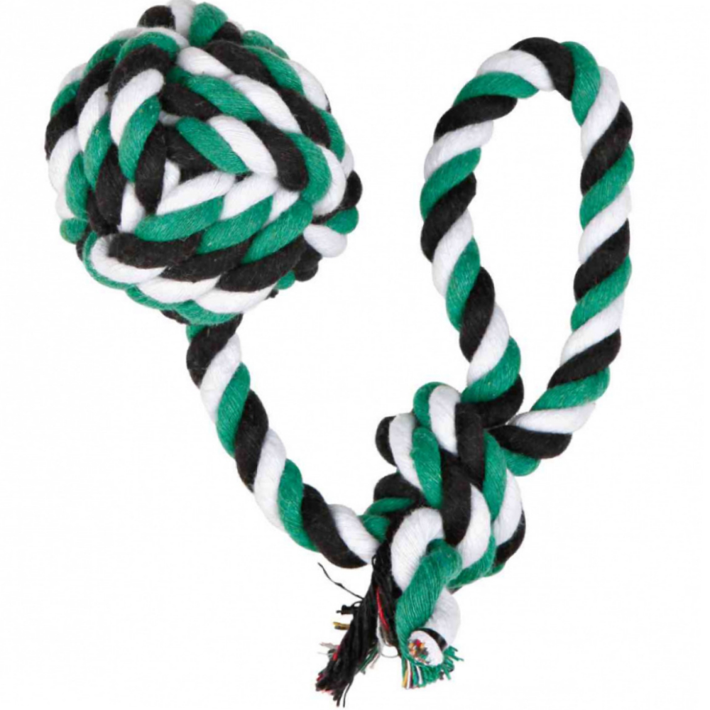 Trixie Playing Rope Loop with Woven in Ball Toy for Dogs (Assorted)