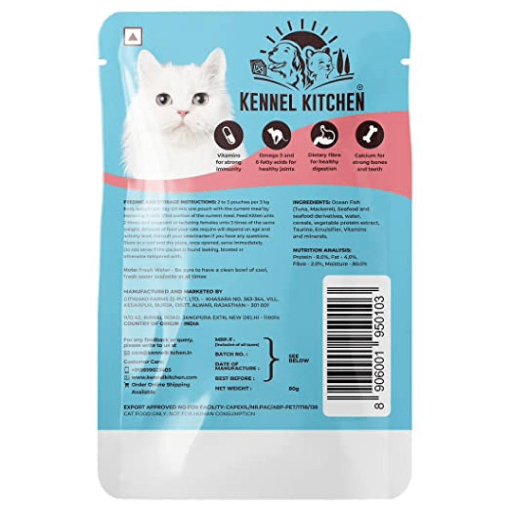 Kennel Kitchen Fish Chunks in Gravy for Cats