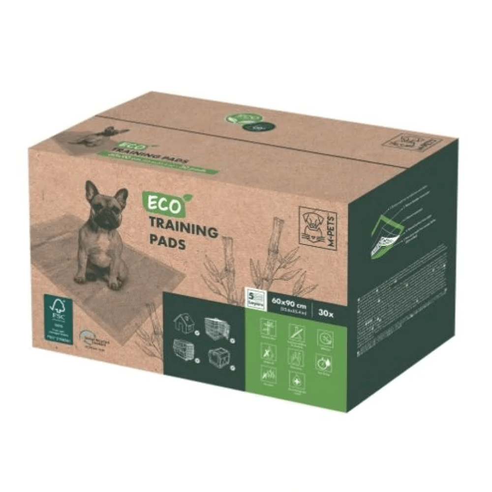 M Pets Eco Training Pads for Puppies (90x60cm) Dogs-Health & Wellness M Pets 30pcs