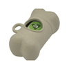M Pets Poo Bamboo Waste Bag Dispenser with Natural Vegetable Base Waste Bags (Beige) Dogs-Health & Wellness M Pets