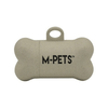 M Pets Poo Bamboo Waste Bag Dispenser with Natural Vegetable Base Waste Bags (Beige) Dogs-Health & Wellness M Pets