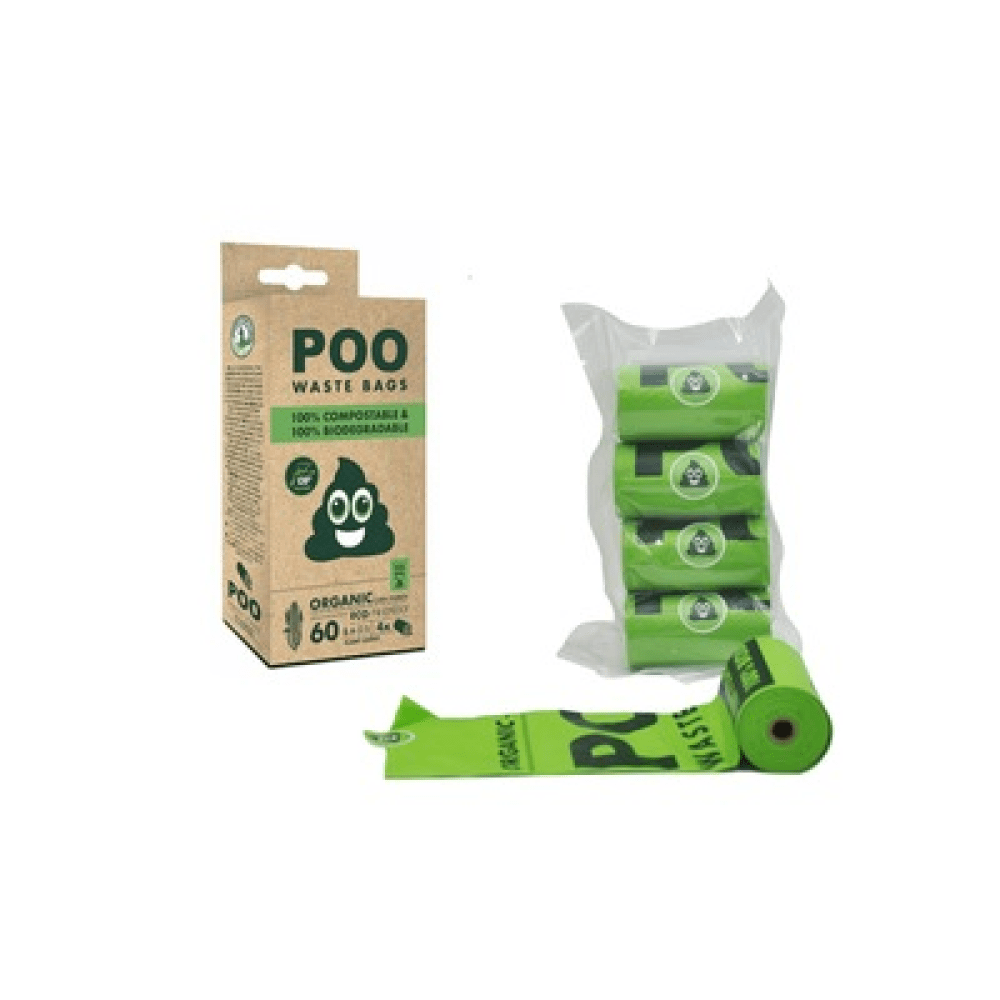 M Pets Poo 100% Compostable & Biodegradable Waste Bags for Dogs (Green)