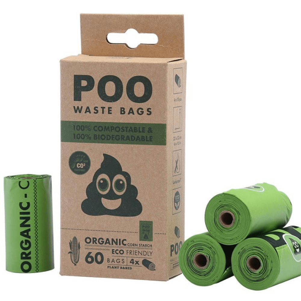 M Pets Poo 100% Compostable & Biodegradable Waste Bags for Dogs (Green)