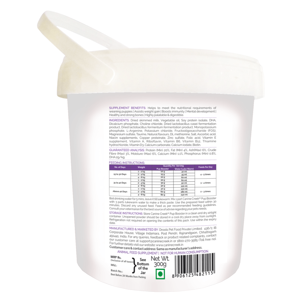 Canine Creek Pup Booster Puppy Weaning Diet for All Breeds Dogs-Health & Wellness Canine Creek