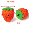Goofy Tails Dumbbell Treat Dispensing Interactive Toys and Strawberry shaped Natural Rubber Chew Toy for Dogs Combo Dogs-Toys Goofy Tails
