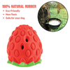 Goofy Tails Dumbbell Treat Dispensing Interactive Toys and Strawberry shaped Natural Rubber Chew Toy for Dogs Combo Dogs-Toys Goofy Tails