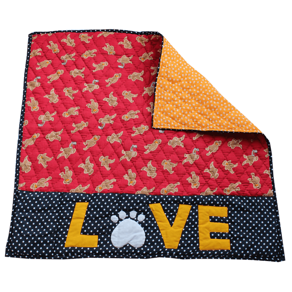 Lana Paws Gingerbread Man Snug Blanket for Dogs