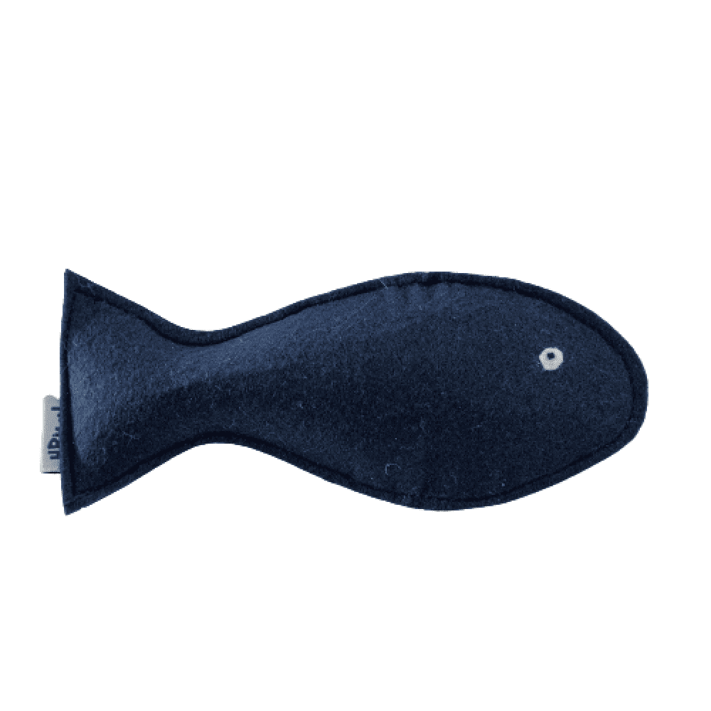 Hriku Neelmatsya Blue Fish Shaped Catnip Toy for Cats (Buy 1 Get 1 Free)