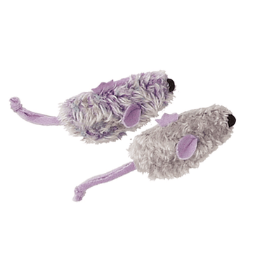 Kong Refillable Mouse Catnip Toy for Cats (Purple/Grey)