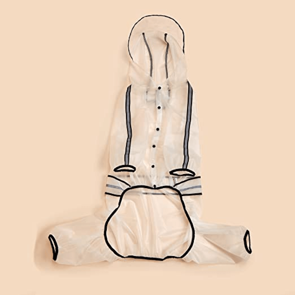 Barkbutler x Fofos Four Leg Black Raincoat for Dogs (Button Up Style) Dogs-Clothing & Accessories Barkbutler