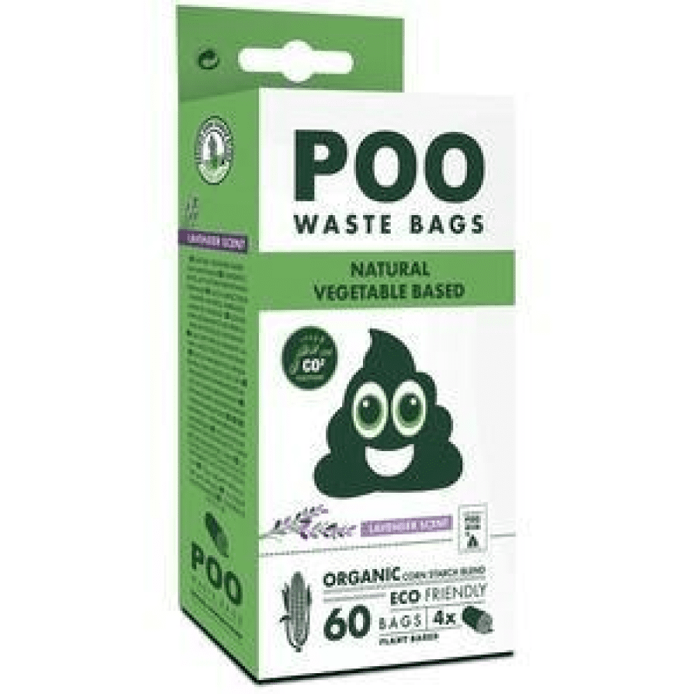 M Pets POO Natural Vegetable Based Waste Bags for Dogs (Lavender Scented) Dogs-Health & Wellness M Pets 4x15pcs