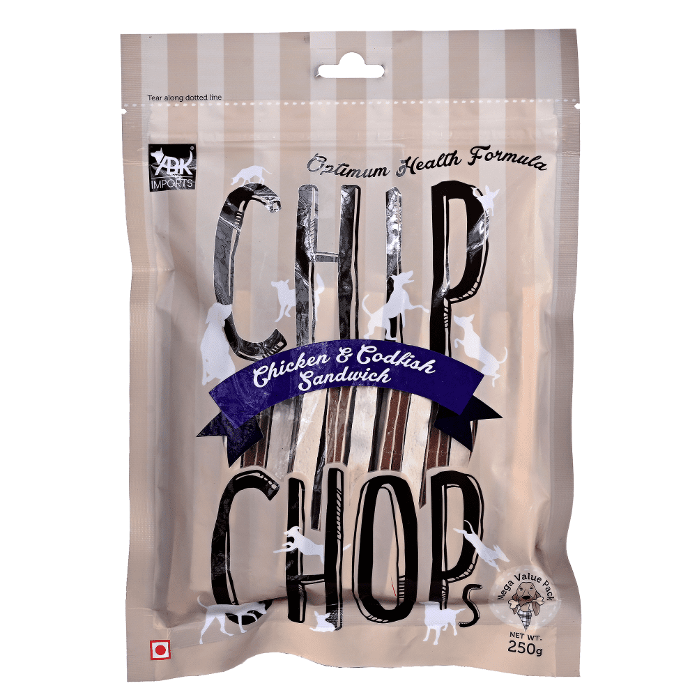 Chip Chops Fish on Stick, Diced Chicken and Chicken and Codfish Sandwich Dog Treats Combo (Pack of 3) Dog Treats + Others Chip Chops