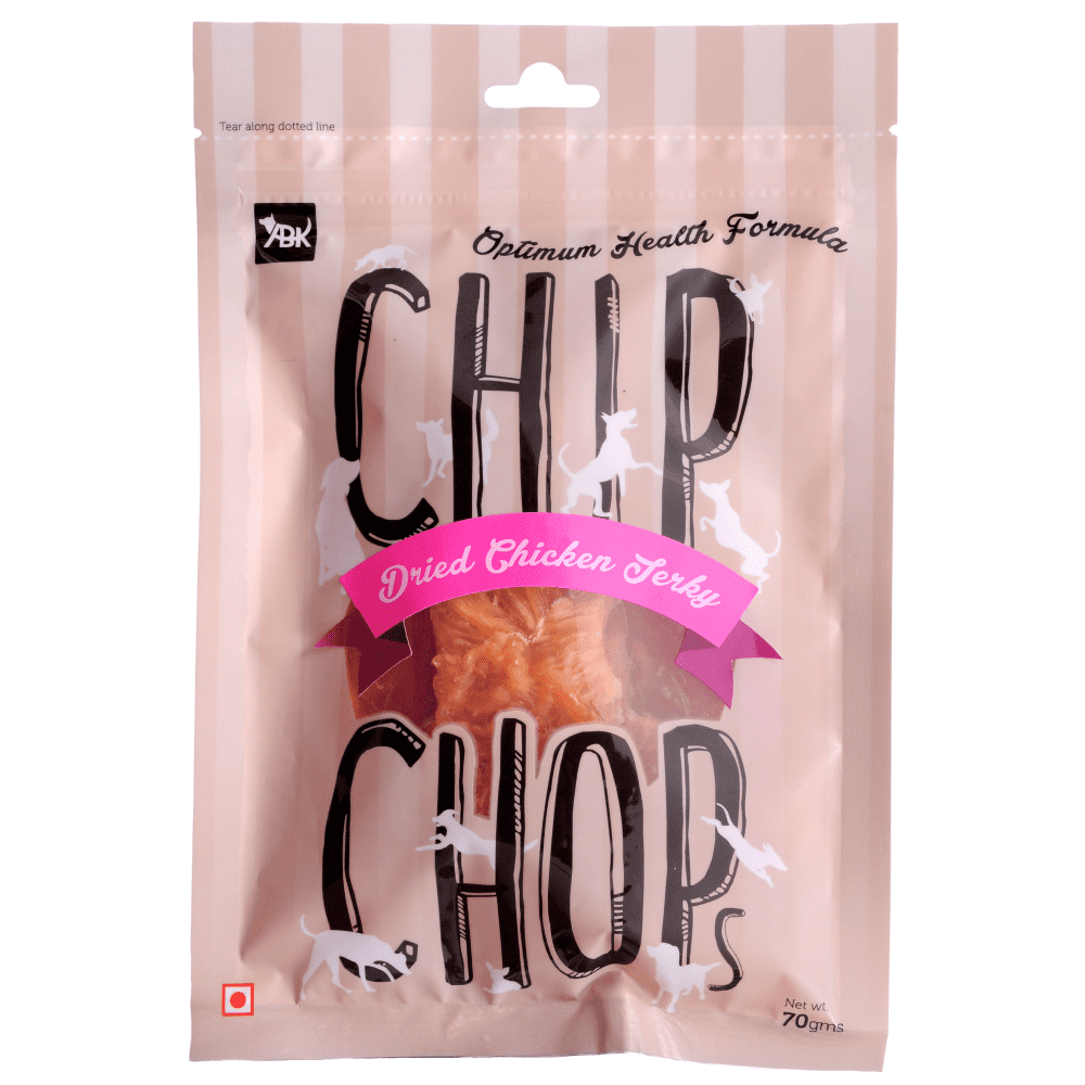 Chip Chops Sweet Potato Chicken, Lamb Cubes and Sundried Chicken Jerky Dog Treats Combo (3 x 70g)