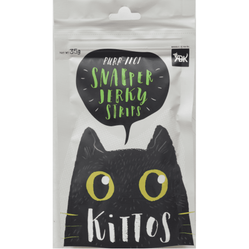 Kittos Purr Fect Snapper Jerky Strips Cat Treats Cats-Treats & Others Kittos 35g