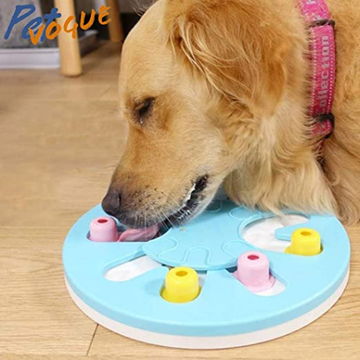 Pet Vogue Slow Feeder Circle Shaped Toy for Dogs and Cats (Blue)