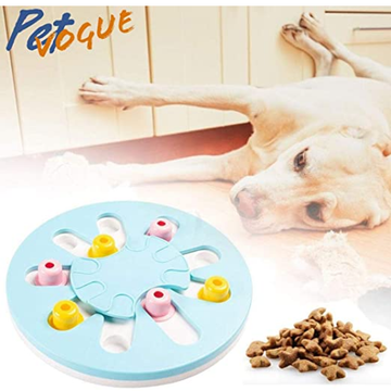 Pet Vogue Slow Feeder Circle Shaped Toy for Dogs and Cats (Blue)