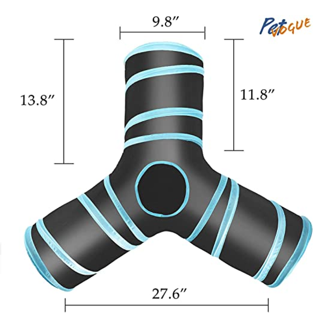 Pet Vogue Tunnel Toy for Cats (Dark Blue) Cats-Toys Pet Vogue