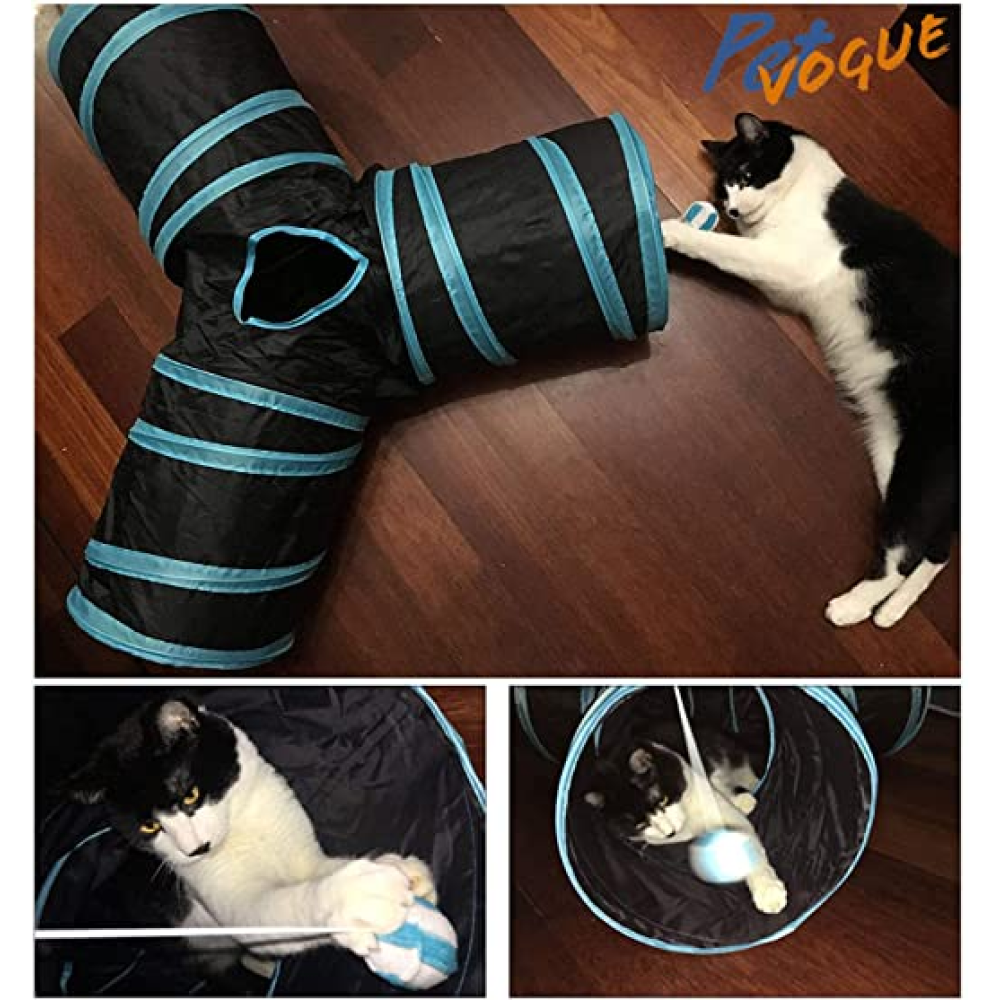 Pet Vogue Tunnel Toy for Cats (Dark Blue) Cats-Toys Pet Vogue