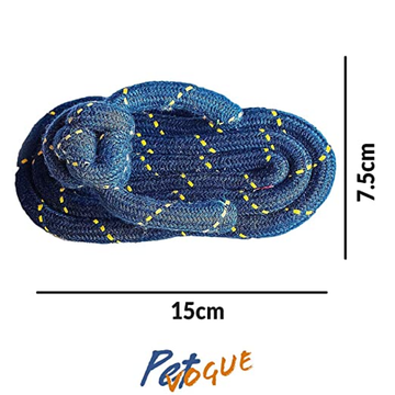 Pet Vogue Sandal Shaped Rope Toy for Dogs (Blue) | For Medium Chewers (Dark Blue)