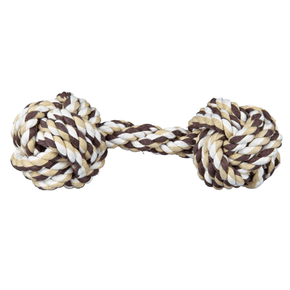 Trixie Dumbbell Rope Dog Toy (Brown/White)