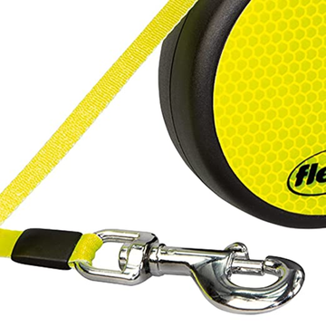 Trixie Flexi New Neon Retractable Leash for Dogs and Cats (Yellow)