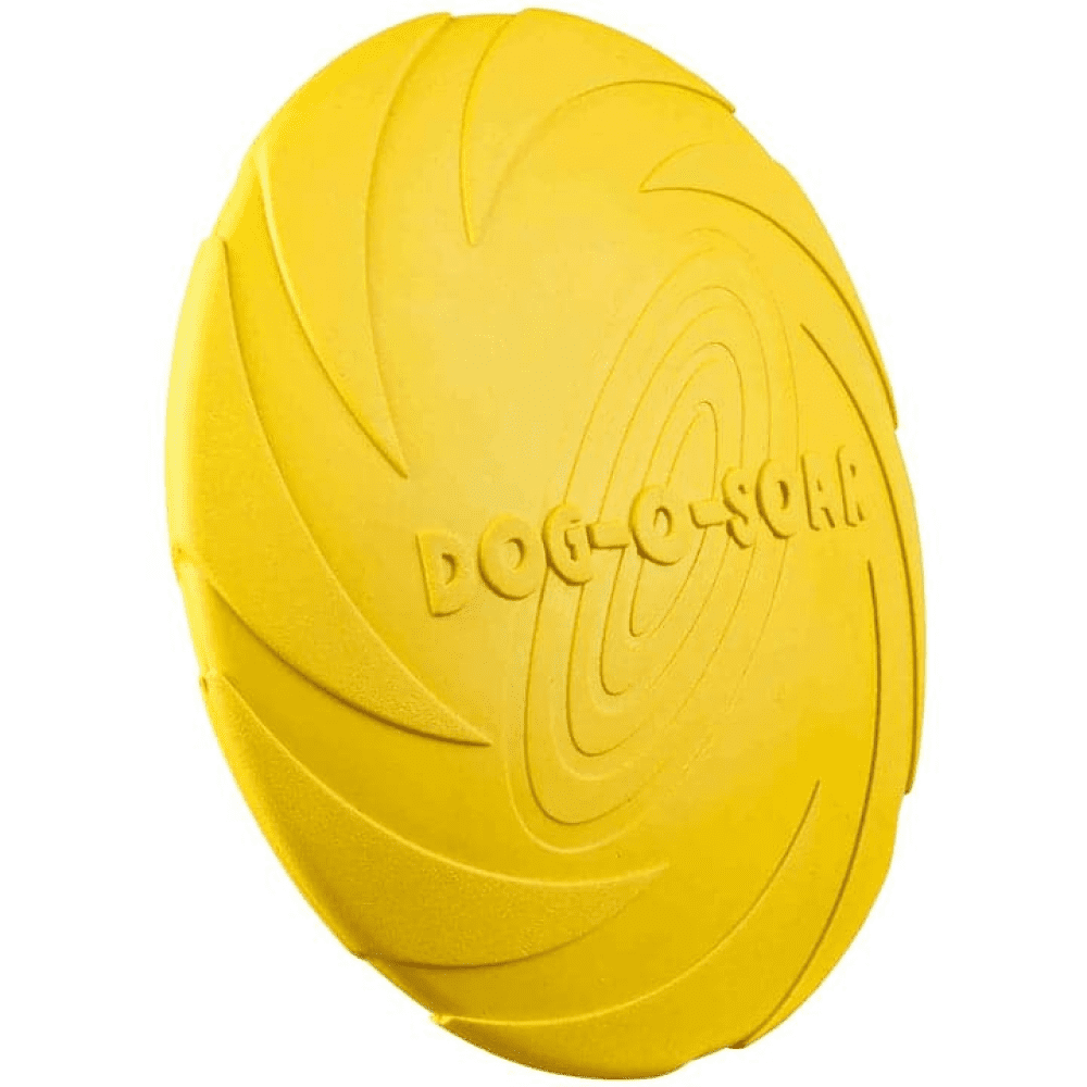 Trixie Floatable Natural Rubber Disc Toy for Dogs (Yellow)