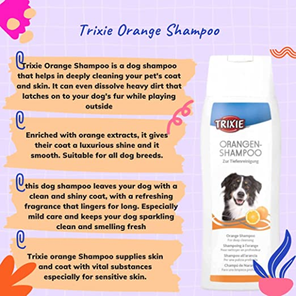 Trixie Orange Shampoo for Dogs
