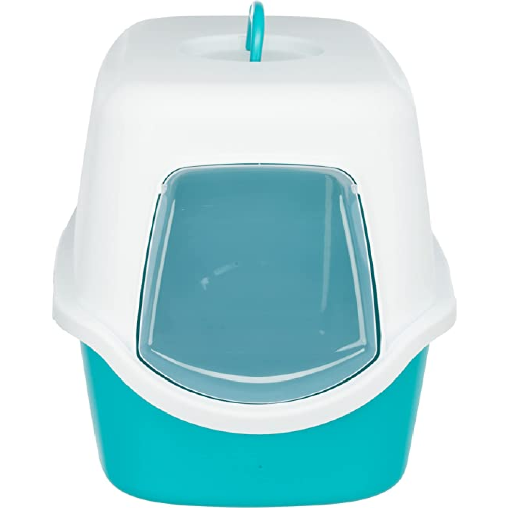 Trixie Vico Cat Litter Tray with Dome for Cats (Turquoise) Litter Supplies Trixie